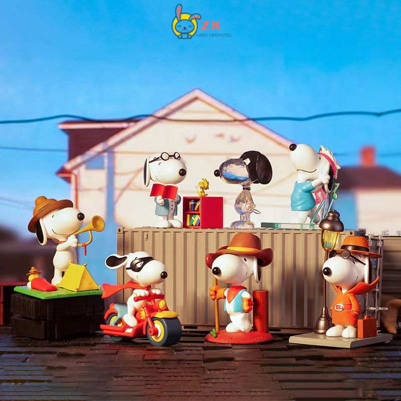 ของแท้ กล่องสุ่ม ตุ๊กตาอนิเมะ Snoopy แฮนด์เมด