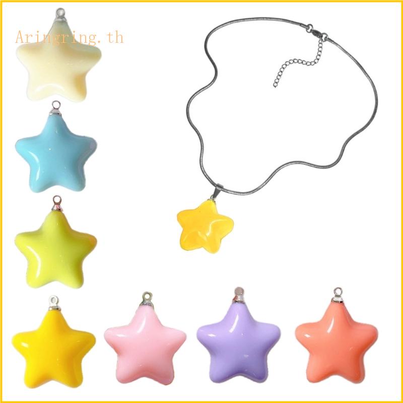 Arin จี้ดาวอ้วน สีแคนดี้ แฮนด์เมด DIY สําหรับทําเครื่องประดับ สร้อยคอ ต่างหู สร้อยข้อมือ
