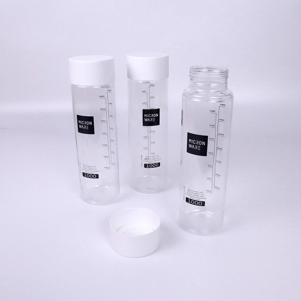 GlobalHouse SUPER LOCK ขวดน้ำพลาสติก 1000มล. แพ็ค3 ฝาสีเทา #5211 3 ใบ/แพ็ค สินค้าของแท้คุณภาพดี