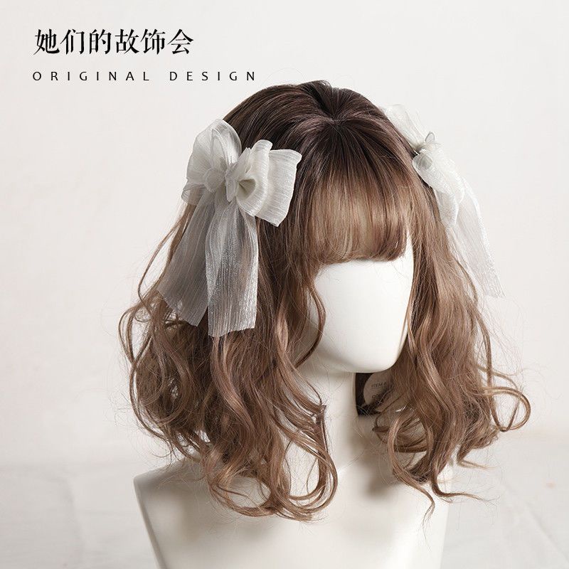 [เครื่องประดับผมโลลิต้า] ที่คาดผม แฮนด์เมด ขนาดเล็ก ลายดอกไม้ สีขาว สีดํา สีเบจ สไตล์โลลิต้า สําหรับเจ้าสาว