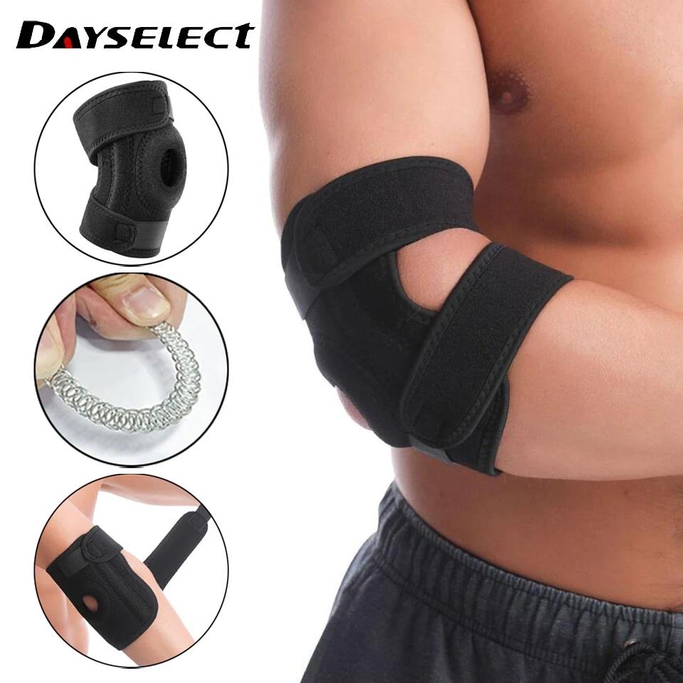 Dayselect 1 ชิ้น สนับศอกกีฬา ปรับได้ แรงดัน กันกระแทก สนับแขน สนับศอก แผ่นปีนเขา แบดมินตัน เทนนิส ออกกําลังกาย