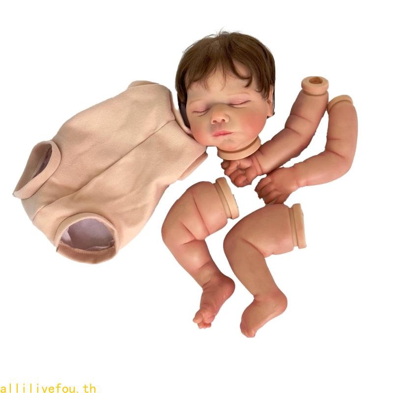 Live 19 ชุดตุ๊กตาเด็กแรกเกิด นอนหลับ ของเล่น สําหรับงานฝีมือเด็กทารก ซิลิโคน Reborns