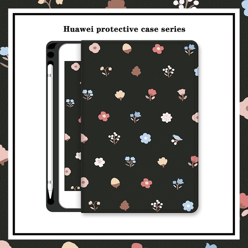 เคสแม่เหล็ก ลายการ์ตูนน่ารัก พร้อมช่องใส่ปากกา สําหรับ Honor Pad X8 V8 V7 Pro V6 Huawei Matepad Air 