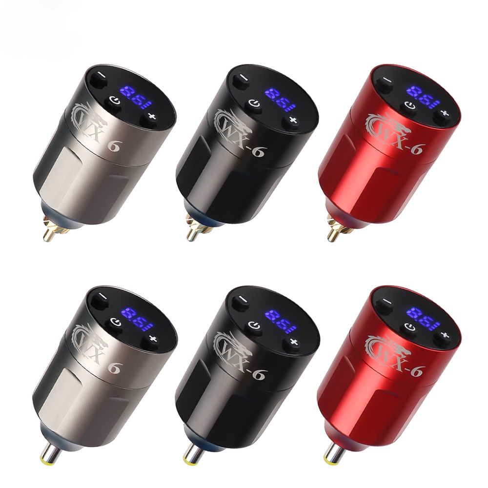 Rca/dc แจ็คพาวเวอร์ซัพพลายสักดิจิทัล สําหรับเครื่องสักไร้สาย ปากกาสัก แบบชาร์จแบตเตอรี่ อุปกรณ์แต่งหน้าถาวร