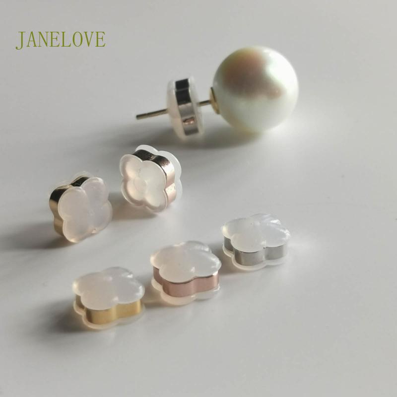 Jlove 10xDIY ต่างหู อุปกรณ์ด้านหลัง เครื่องประดับ ชุดส่วนประกอบ สําหรับเด็กผู้หญิง