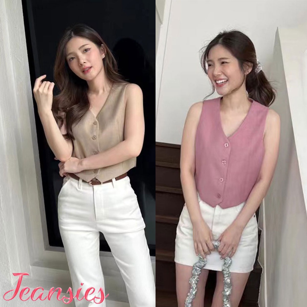เสื้อกั๊กสูท แบบเข้ารูป แฟชั่นฤดูใบไม้ผลิ และฤดูใบไม้ร่วง