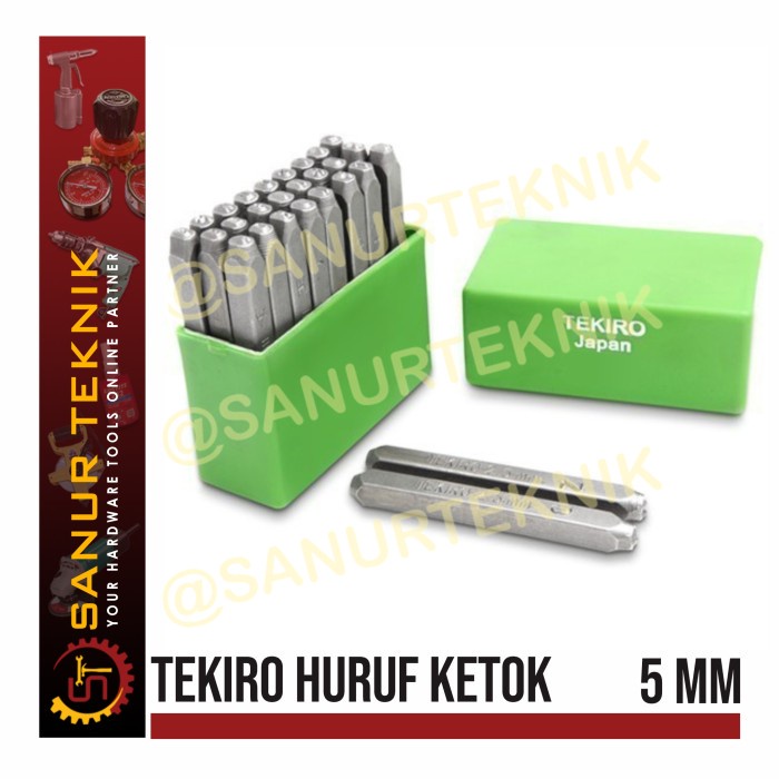 TEKIRO Letter Punch / Knock Letter / Punch Letter 5mm 5 mm