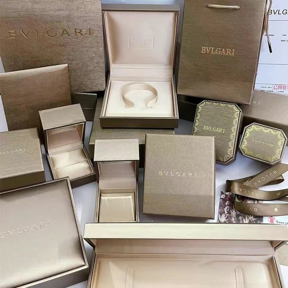 Bulgari กล่องของขวัญ สําหรับใส่เครื่องประดับ สร้อยคอ สร้อยข้อมือ แหวน