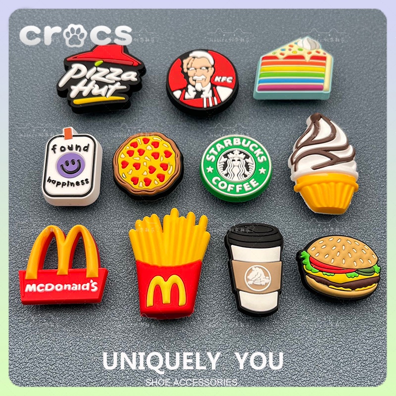 jibbitz crocs McDonald's KFC ตัวติดรองเท้า crocs crocs accessories jibbitz crocs เกาหลี DIY