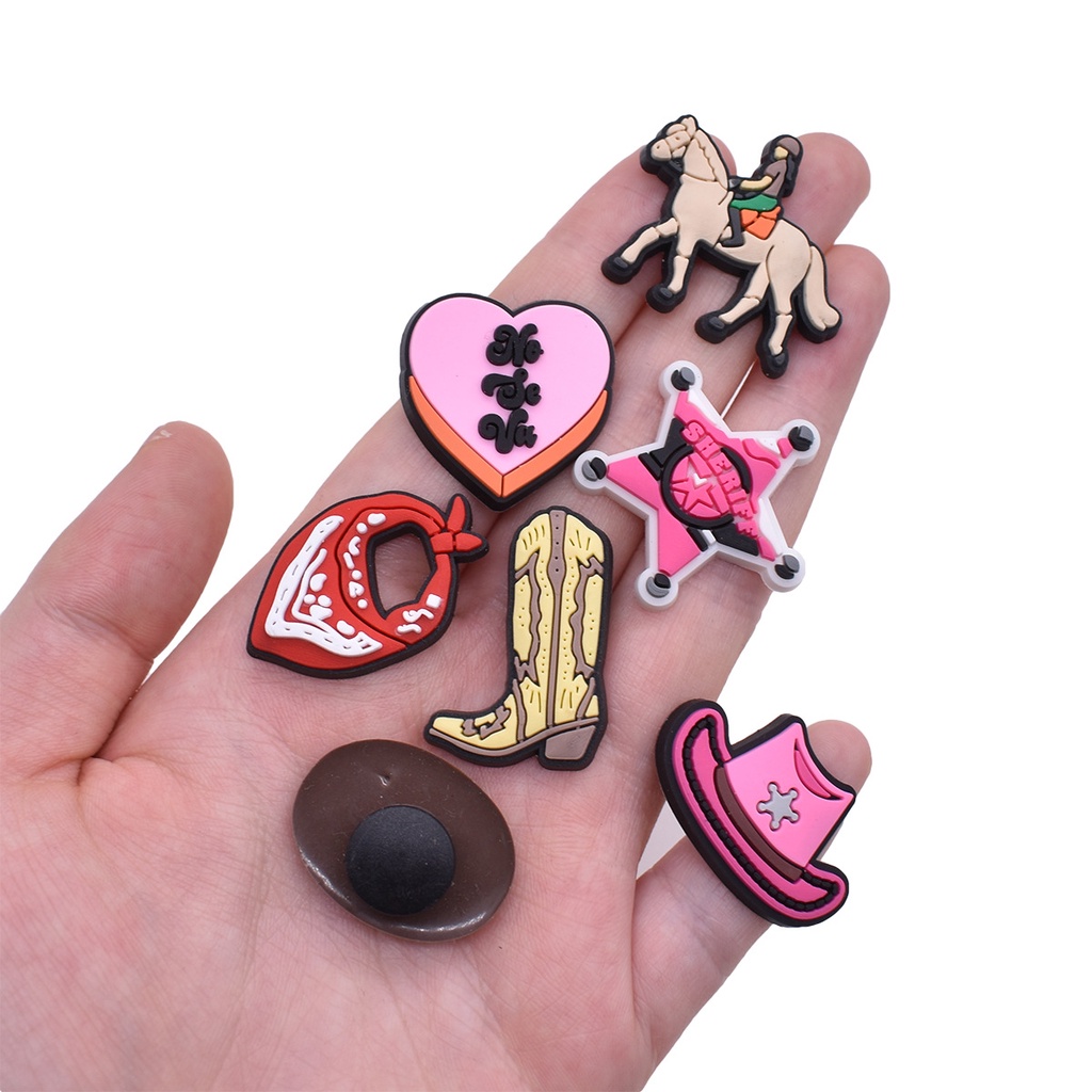 หัวเข็มขัด PVC แบบนิ่ม รูปดอกไม้ ถอดออกได้ อุปกรณ์เสริม สําหรับตกแต่งรองเท้า Crocs