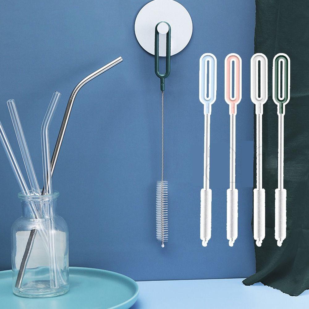 ยัน1 แปรงไนล่อน,ที่มีด้ามยาวนํามาใช้ใหม่ฟางทําความสะอาดแปรง,สแตนเลสครัวแกดเจ็ตครัวเรือนหลอดหลอดเครื่องมือทําความสะ - รูปที่ 3