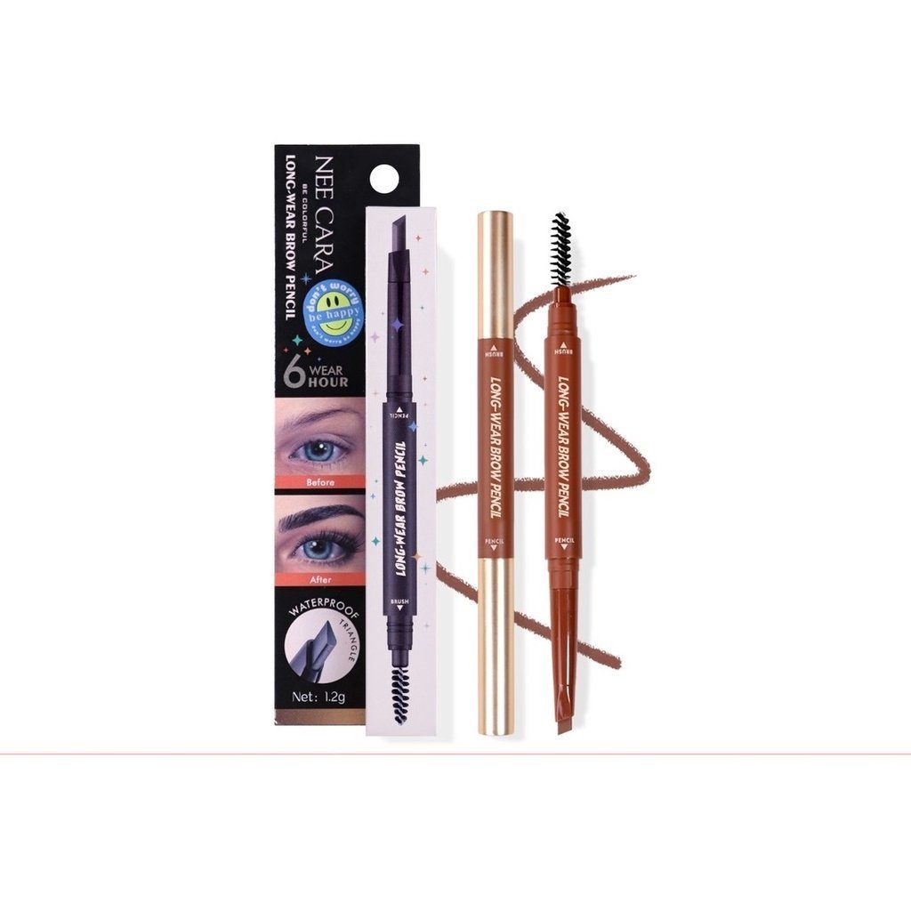 ของแท้·ส่งด่วน·ถูก Nee Cara Long Wear Brow Pencil #N610 : neecara นีคาร่า ลอง แวร์ ดินสอเขียนคิ้ว x 1 ชิ้น dayse