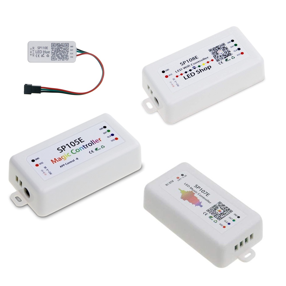 Ws2812b WS2811 SK6812 Led พิกเซล Strip Light Controller บลูทูธ SP548E WIFI ควบคุม SP105E SP110E WIFI