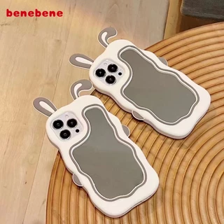 Medium Mirror Rabbit Soft Apple Phone Case Back Protection Case เหมาะสําหรับ iphoneCases/iPhone14