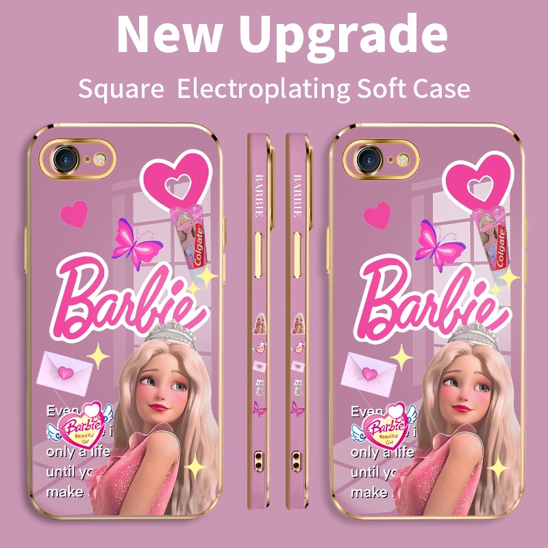 ชุบทองปลอกสําหรับiPhone 7 8 Plus SE 2020 SE 2022 ip 7p 7+ 7Plus 8Plus Case UpสําหรับiPhone 8p 8 + Ca