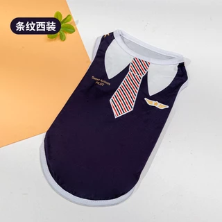 🇹🇭พร้อมส่ง🇹🇭 👔👕 เสื้อแขนกุดสกีนลายแฟชั่นสุดน่ารัก ผ้ายืด for สัตว์เลี้ยง สุนัข หมา แมว