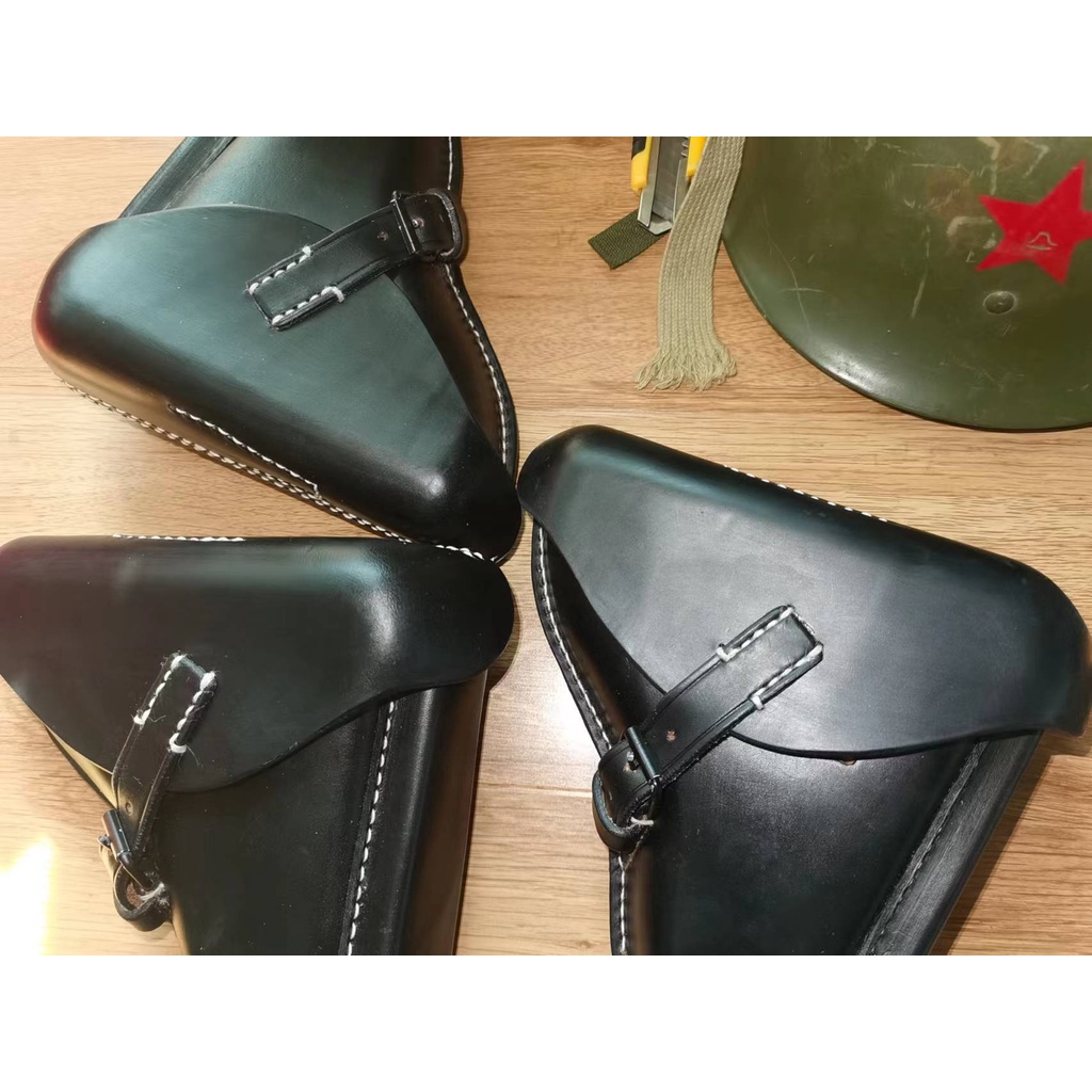 เคสหนังวัว แบบแข็ง ระดับไฮเอนด์ สําหรับ Wwii German German Army Luger P08 Walter P38