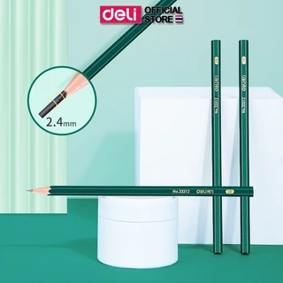 ดินสอไม้ Deli รุ่น 33311/33312 ดินสอ HB/2B ใช้ทำข้อสอบ ด้ามสีเขียว (จำหน่าย 1 ชุด / 10 แท่ง)
