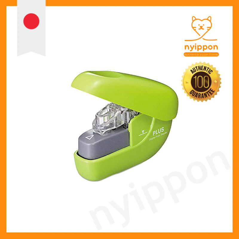 PLUS Paper Clinch No Stapler Green SL-106NB 31-123