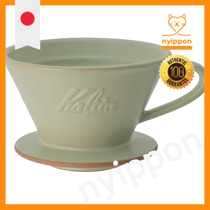 Kalita Coffee Dripper Mino Ware High Heat Retention Ceramic for 2-4 People DACHI & Kalita MI185 Pist