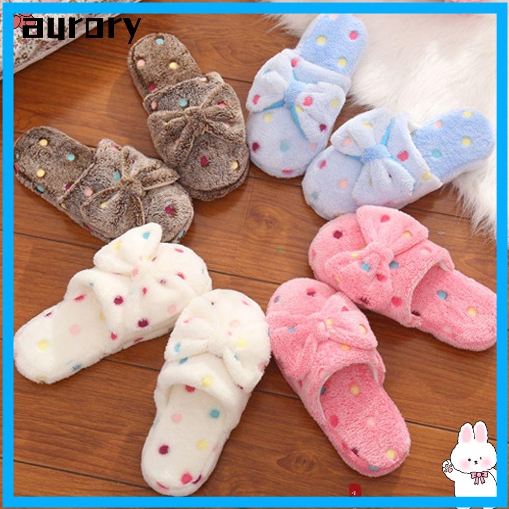 Aurory Home Shoes Warm Non-slip Cute Indoor