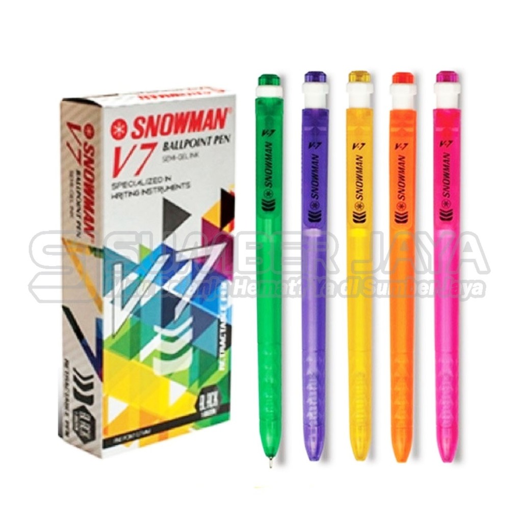 ปากกา Snowman V7 ปากกา 0.7 มม. ปากกาลูกลื่น