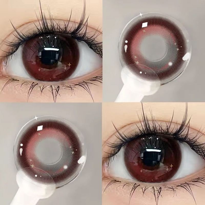 （COD）-100~-600 2pcs+BOX  คอนแทคเลนส์สี  คอนแทคเลนส์รายปี คอนแทคเลนส์ คอนแทคเลนส์สายตาสั้น 14.0mm/14.5mm 087 ราคา ถูกที่สุด ดีลบีเคเค แกลเลอรีภาพที่ 3