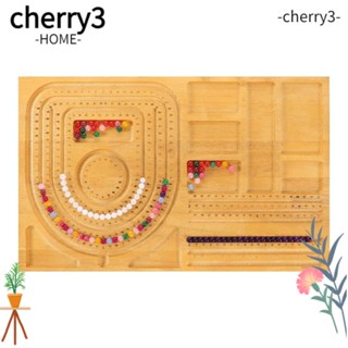 Cherry3 บอร์ดลูกปัดไม้ไผ่ สําหรับทําเครื่องประดับ