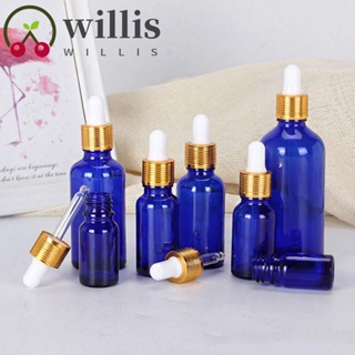 Willis ขวดแก้วใส่น้ําหอม น้ํามันหอมระเหย เครื่องสําอาง 5-100 มล. สีฟ้า