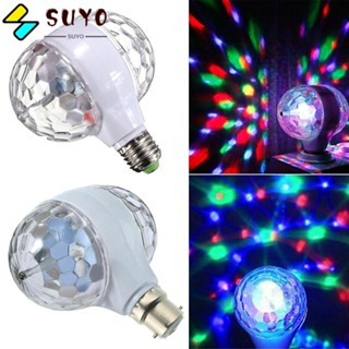 Suyo หลอดไฟดิสโก้ LED 6W B22 E27 แบบสองหัว สําหรับเวที