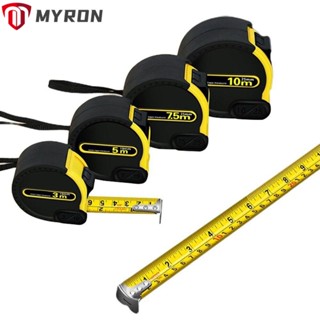 Myron เทปวัด เหล็กหนา ความแม่นยําสูง 3 5 7.5 10 ม. ทนต่อการเสียดสี สําหรับงานไม้