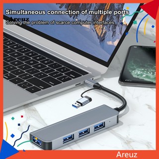 Are ฮับ Usb-c สําหรับฮาร์ดไดรฟ์ Usb-c แปลงข้อมูลเร็ว Usb-c สําหรับ Macbook และอื่น ๆ 4 พอร์ต ปลั๊กแอนด์เพลย์ Usb3.0 type-c เป็น Usb3.0usb2.0