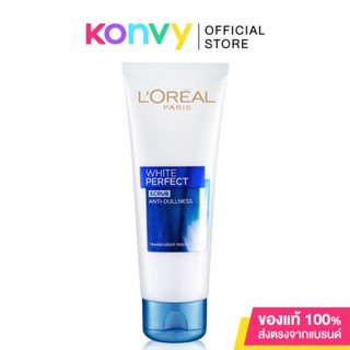 LOreal Paris Aura Perfect Anti-Dullness+ Evens tone Scrub Foam 100ml ลอรีอัล ปารีส โฟมล้างหน้าสูตรสครับ.