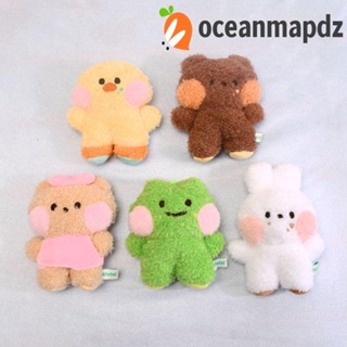 Oceanmapdz พวงกุญแจ ตุ๊กตากบ ขนมปัง ไก่ สีเหลือง ผ้าฝ้าย PP ขนมปัง หมี พวงกุญแจ, การ์ตูนสัตว์น่ารัก หัวขนมปัง หมี เด็ก