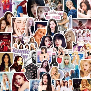 Huimao สติกเกอร์ ลายการ์ตูน Black PINK Jisoo Jennie Ros Lisa กันน้ํา สําหรับตกแต่งแล็ปท็อป รูปภาพไอดอล