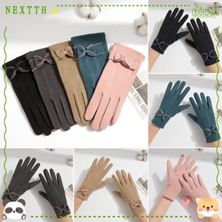 Nextth ถุงมือขับรถ หน้าจอสัมผัส อบอุ่น สําหรับผู้หญิง