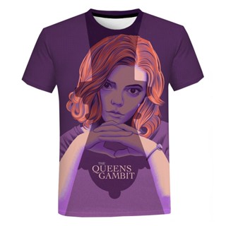 เสื้อยืด พิมพ์ลายภาพยนตร์ The Queens Gambit