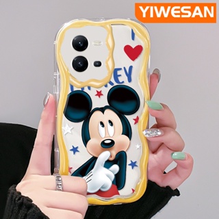 เคสโทรศัพท์มือถือ ซิลิโคนนิ่ม ใส กันกระแทก ลายการ์ตูนมิกกี้เมาส์ สีสันสดใส สําหรับ VIVO V25 5G V25E X80 Lite V21E Y73 2020