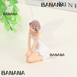 Banana1 ฟิกเกอร์นางฟ้าบิน ดอกไม้ แฟชั่น ขนาดเล็ก สีขาว