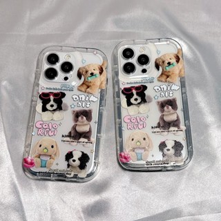 เคสโทรศัพท์ใสสกรีนลายรวมน้องหมา กันกระแทก น่ารักสำหรับรุ่น13 13PRO 13PROMAX 12ProMax 7plus  XSMax 11ProMax ทุกรุ่น #4002