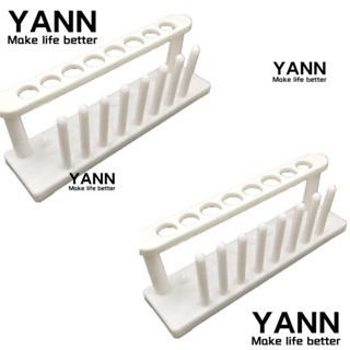 Yann1 ชั้นวางหลอดทดลอง พลาสติก สีขาว 18 มม. 0.7 นิ้ว ทนทาน 241*64*78 มม. 2 ชิ้น