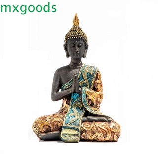 Mxgoods รูปปั้นพระพุทธรูปเรซิ่น ขนาดใหญ่ สไตล์วินเทจ สําหรับตกแต่งบ้าน