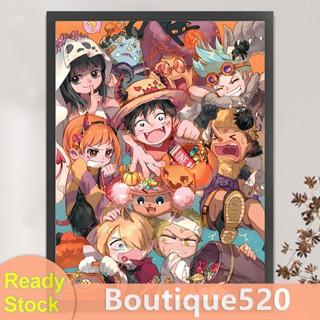 [boutique520.th] ชุดปักครอสสติตช์ ผ้าฝ้าย พิมพ์ลายอนิเมะ Pirate King 11CT ขนาด 71x55 ซม.