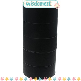 Wisdomest เทปกระดาษกาว สีดํา 2 นิ้ว x 55 หลา 5 แพ็ค