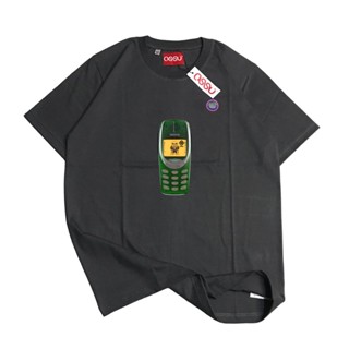 [S-5XL]ผ้าฝ้าย 100% เสื้อยืด ลาย Ossu 3D Old Phone