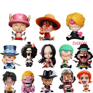 Daron โมเดลฟิกเกอร์ อนิเมะ Monkey D Luffy Sanji Ace Robin Boa Hancock Nami Sabo ขนาดเล็ก ของเล่นสําหรับเด็ก