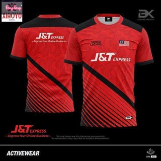 เสื้อยืดโปโลแฟชั่น ลาย jnt 2023 j&amp;t full sublimation 3d 02