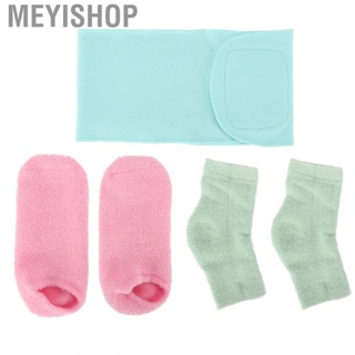 Meyishop Gel Elbow Sleeves Vitamin E Pink Blue Green Moisturizing Neck Wrap Sock  for Dry Hand