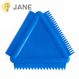 Jane อุปกรณ์ยางเพ้นท์ลายไม้ ทรงสามเหลี่ยม สําหรับตกแต่งผนังบ้าน DIY