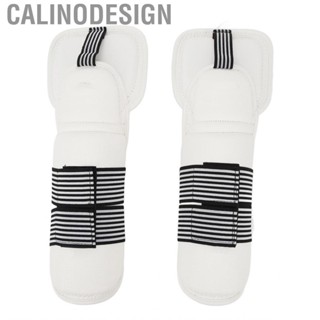 Calinodesign 1 Pair Taekwondo Arm Protectors EVA Foam PU Matte Surface Flexible Thickened Elastic Kickboxing Elbow